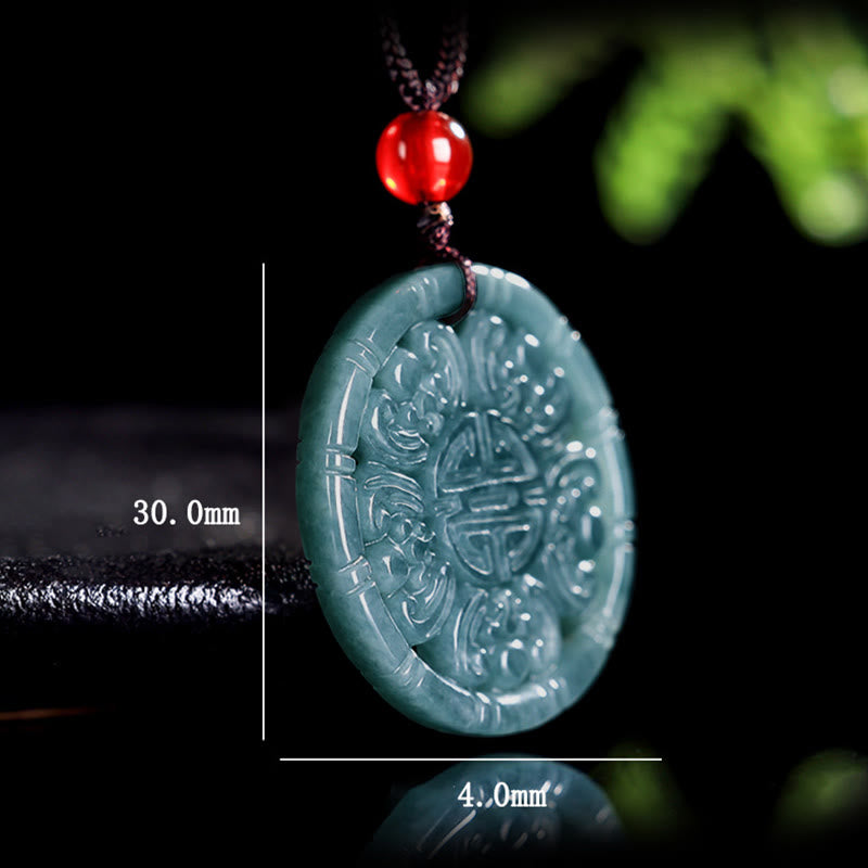 Collier Abondance en lingot de jade | Pendentif Prospérité