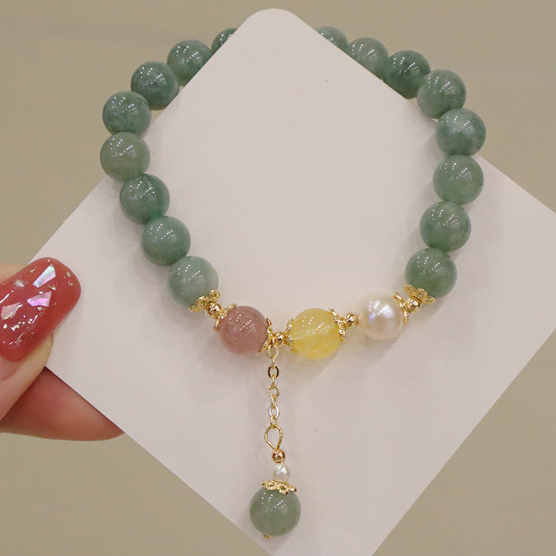 Bracelet de perles de jade pour la prospérité et l'abondance