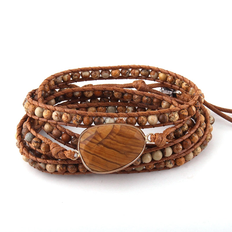 Bracelet de guérison en jaspe pour booster votre bien-être