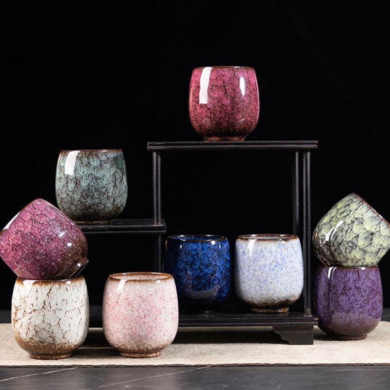 Tasse à thé en céramique faite à la main Jian Zhan 150 ml Vaisselle traditionnelle