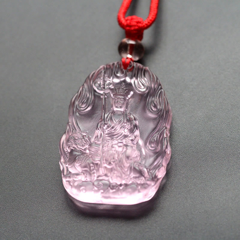 Collier Bouddha de la Sérénité en Cristal Ksitigarbha Liuli