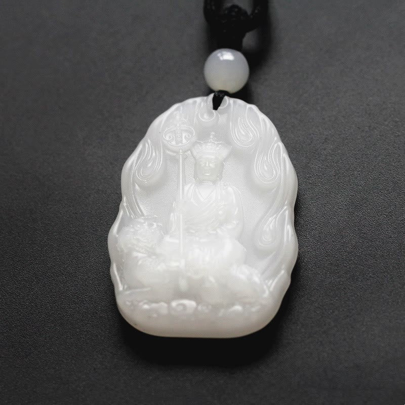 Collier Bouddha de la Sérénité en Cristal Ksitigarbha Liuli