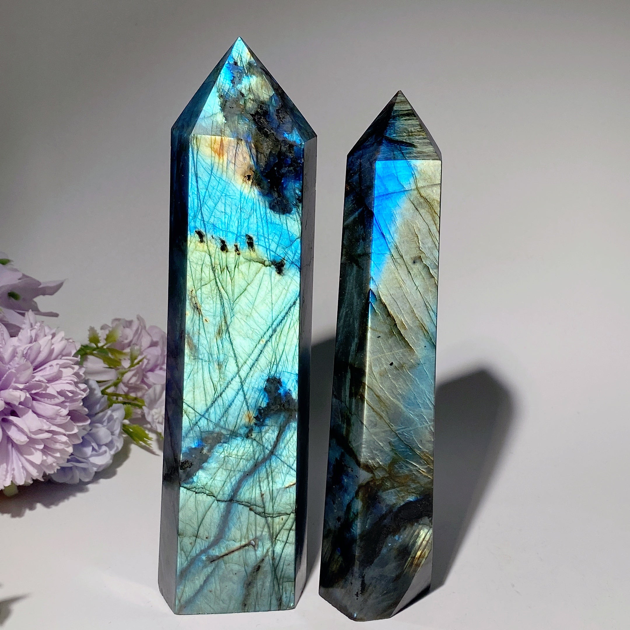 Labradorite Crystal Tower 12-30cm Healing Point