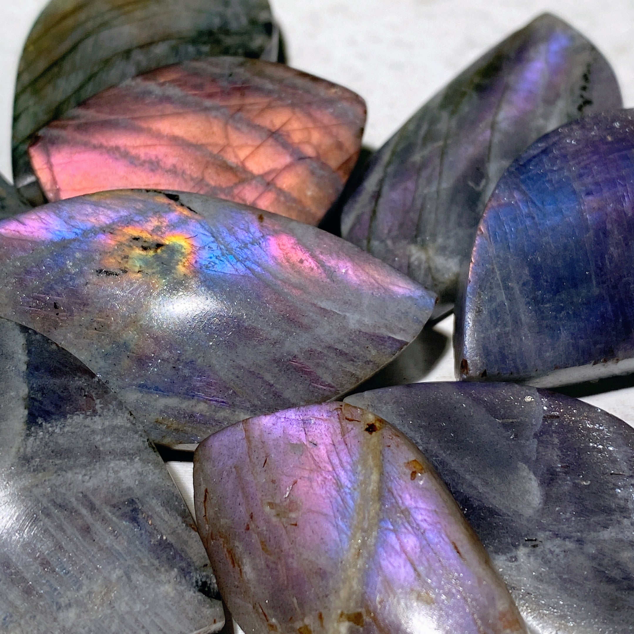 Labradorite Palm Stone 1.0-2.0 Inch Healing Crystal