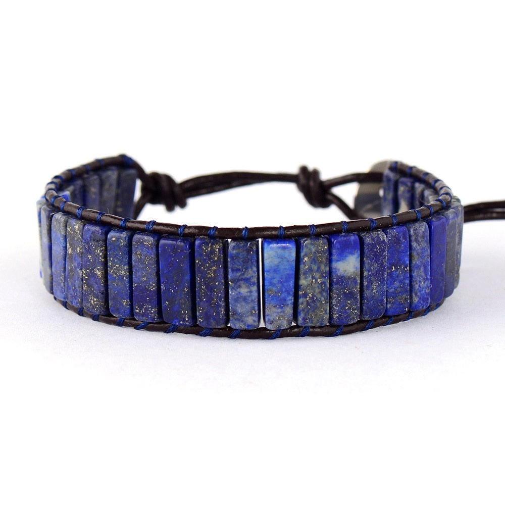 Bracelet Royauté et Lumières en Lapis Lazuli