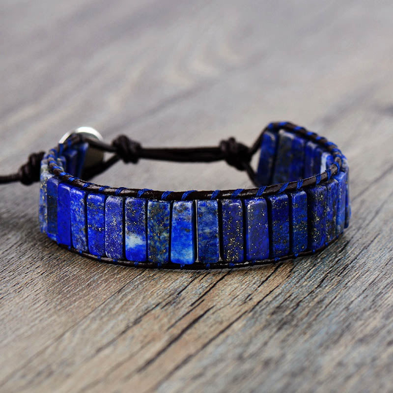Bracelet Royauté et Lumières en Lapis Lazuli