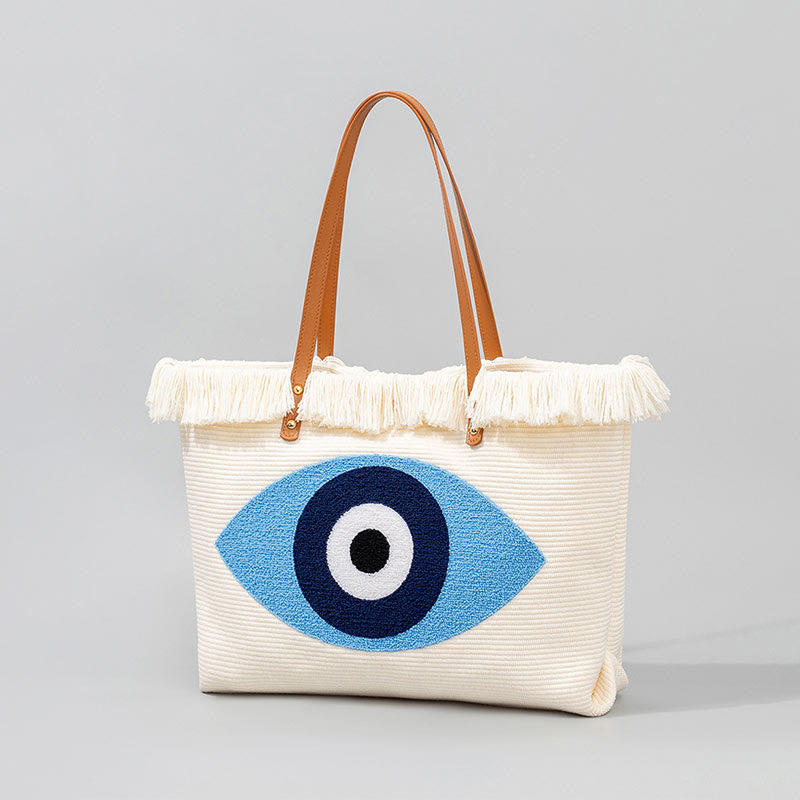 Sac fourre-tout en toile de grande capacité pour la protection contre le mauvais œil