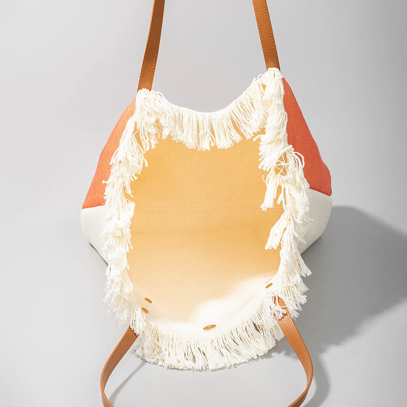 Sac fourre-tout en toile grande capacité motif mandala attrape-rêves