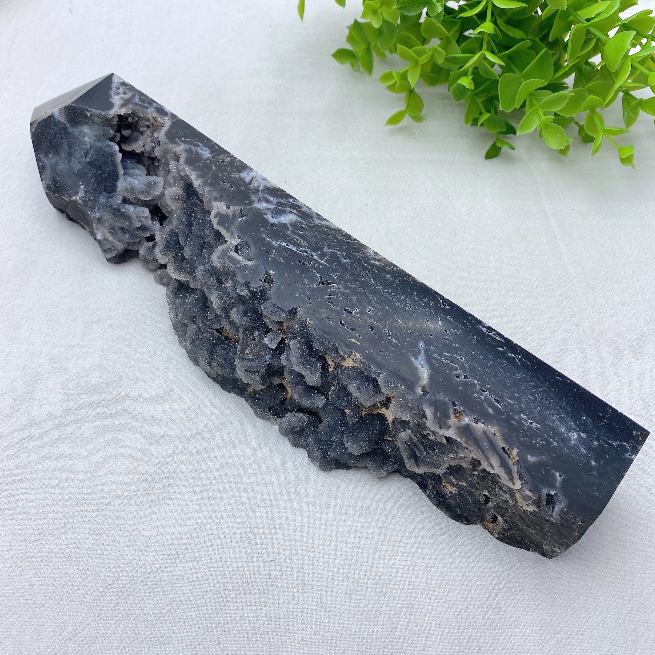 Large Druzy Zinc Crystal Tower 5.5" to 12" for Healing