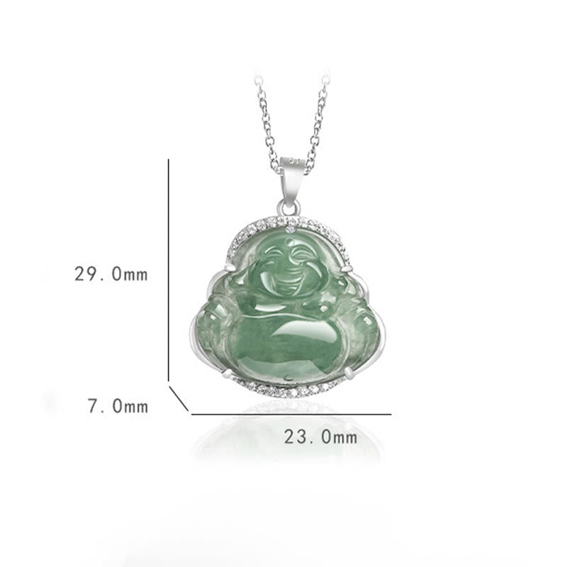 Collier en jade Bouddha rieur pour la chance et la prospérité | Sons de guérison