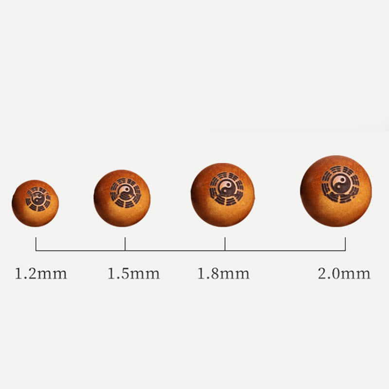 Bracelet spirituel de protection en bois de jujubier frappé par la foudre de 12 mm