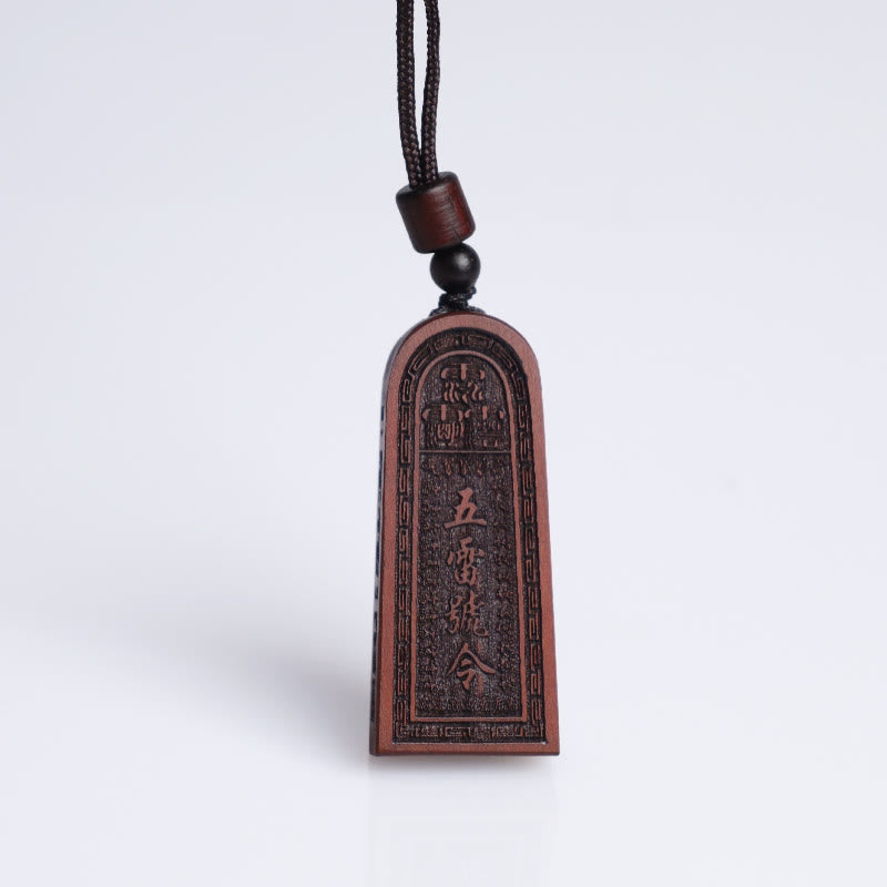 Collier de protection spirituelle en bois de jujubier frappé par la foudre