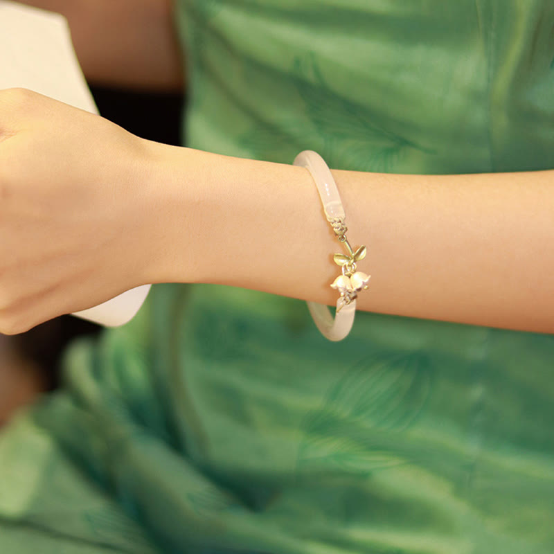 Bracelet jonc de force spirituelle Muguet