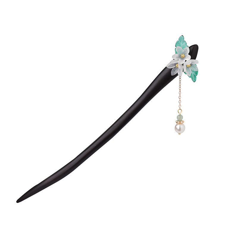 Épingle à cheveux en bois de muguet | Accessoire traditionnel chinois