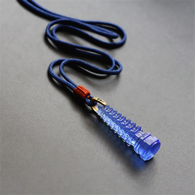 Collier spirituel de la pagode antique de Liuli pour la sagesse