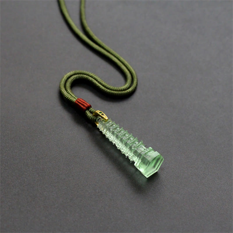Collier spirituel de la pagode antique de Liuli pour la sagesse