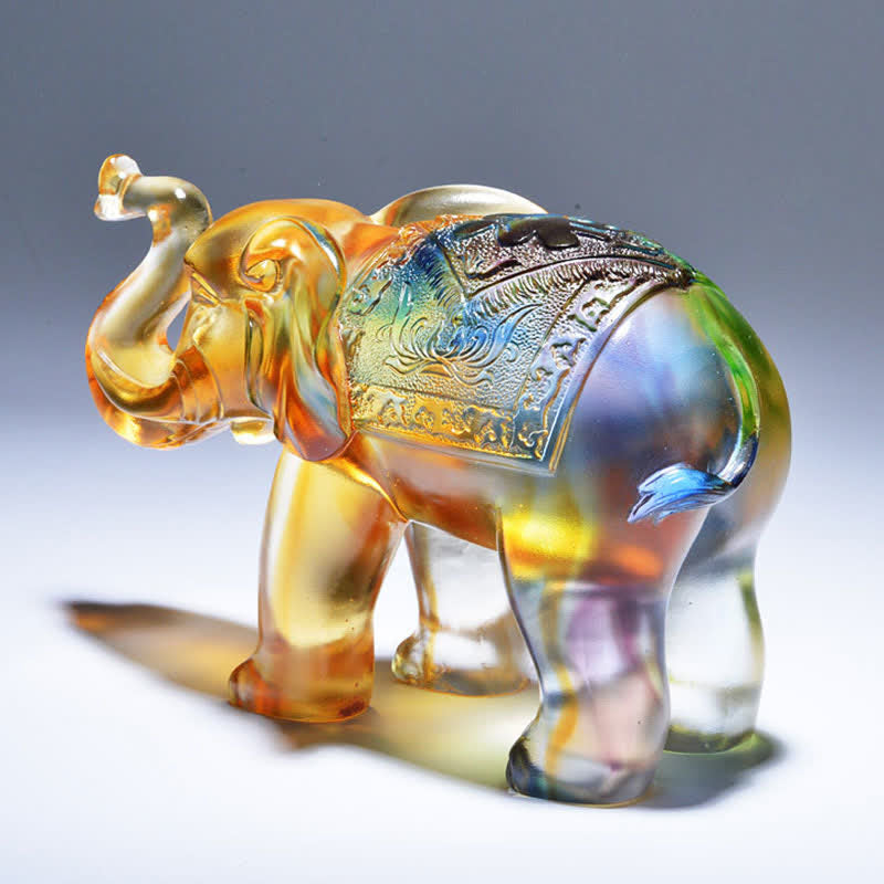 Œuvre d'art en cristal Liuli | Figurine Sagesse et Richesse