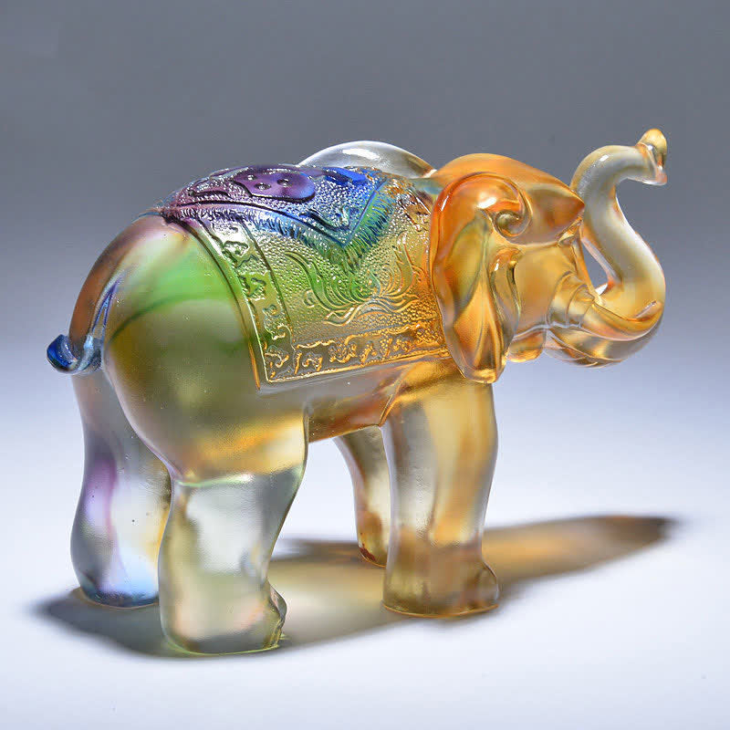 Œuvre d'art en cristal Liuli | Figurine Sagesse et Richesse
