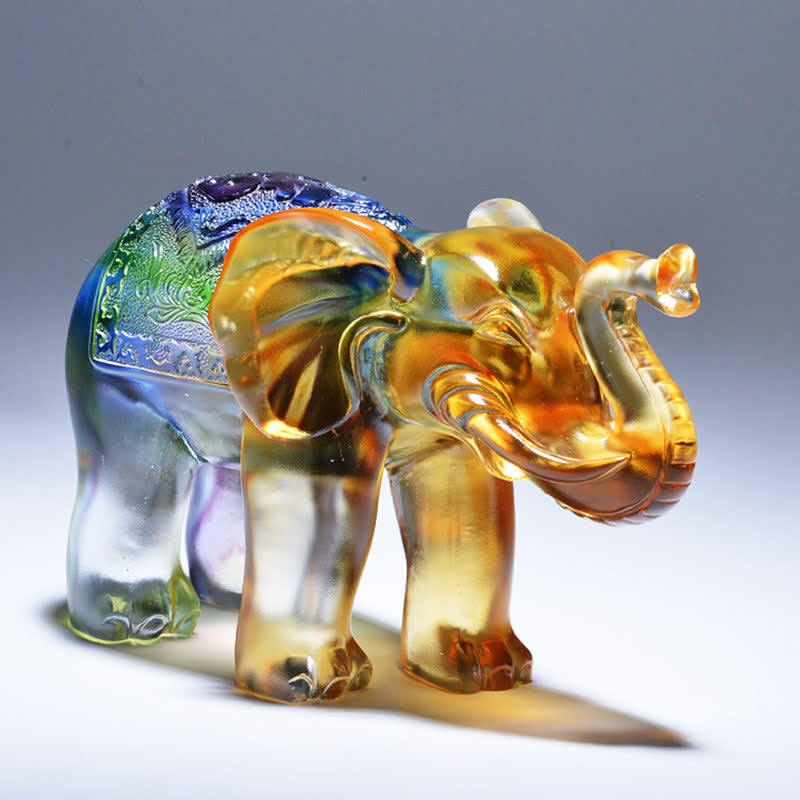 Œuvre d'art en cristal Liuli | Figurine Sagesse et Richesse