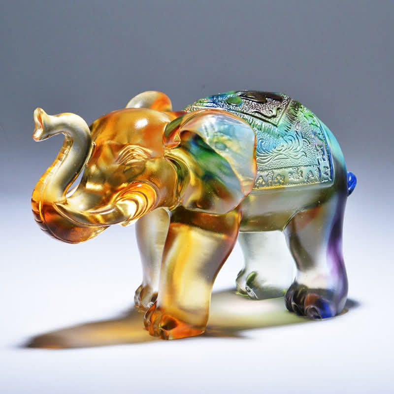 Œuvre d'art en cristal Liuli | Figurine Sagesse et Richesse