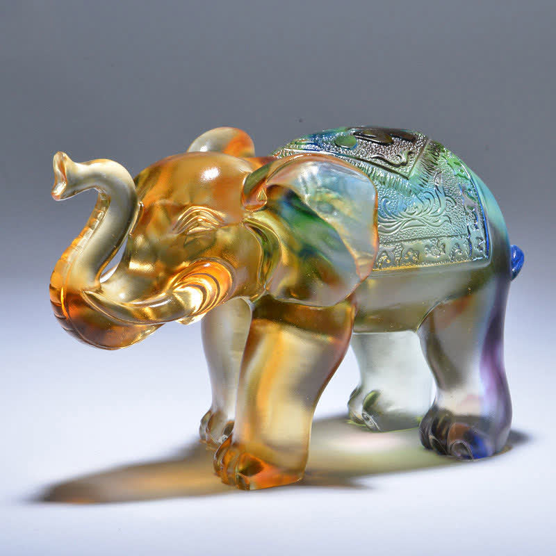 Œuvre d'art en cristal Liuli | Figurine Sagesse et Richesse