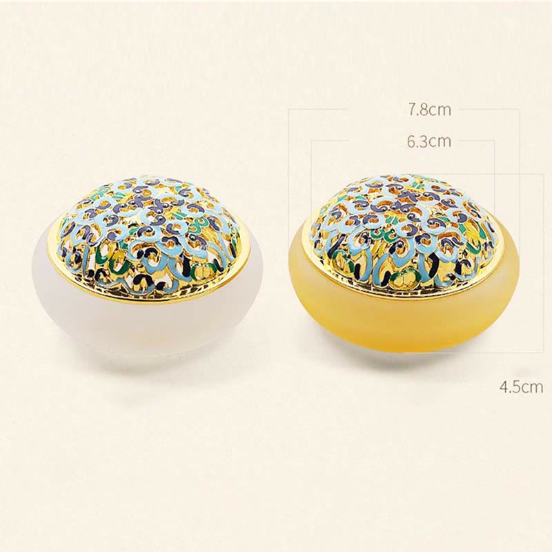 Brûleur d'encens Liuli Crystal Lotus pour la méditation et la guérison
