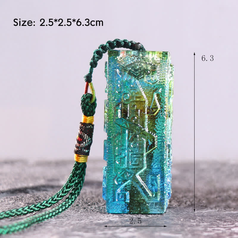 Pièce d'art en cristal Liuli Feng Shui pour une décoration zen équilibrée