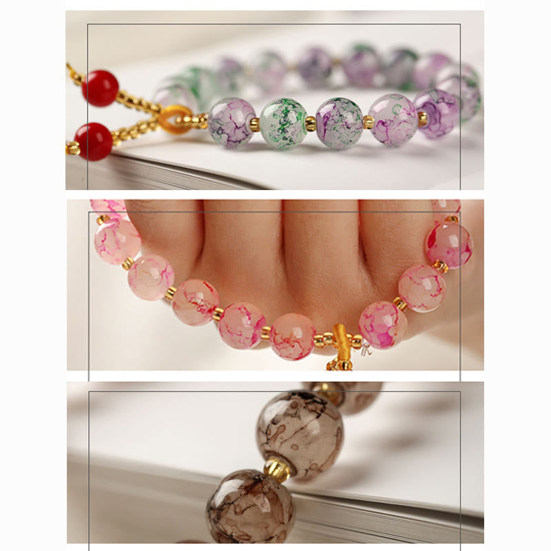 Bracelet d'harmonie en verre Liuli pour la protection spirituelle