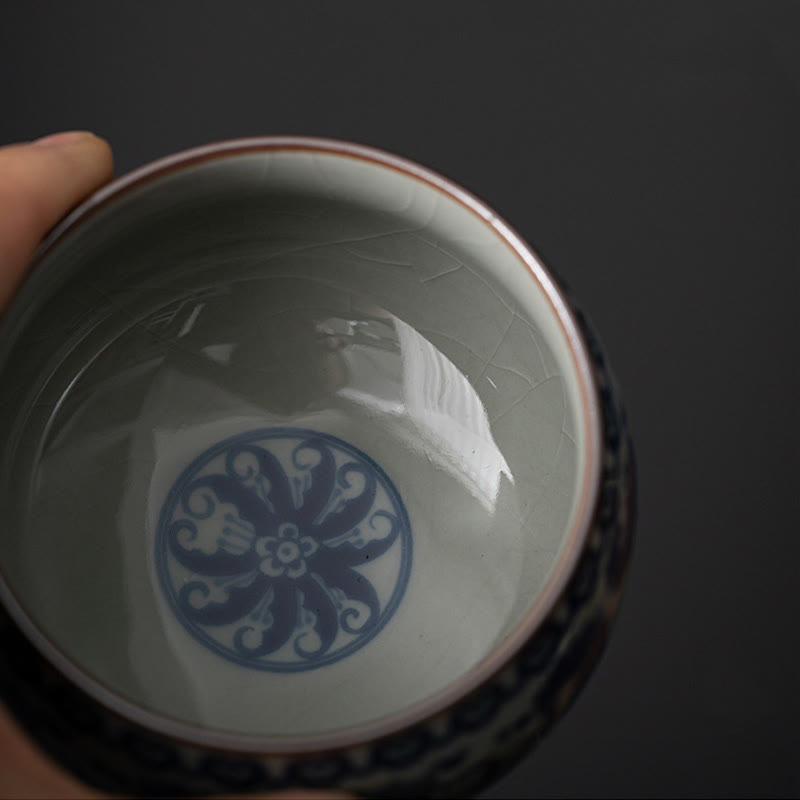 Tasse à thé en céramique Lotus 150 ml pour les rituels traditionnels du thé