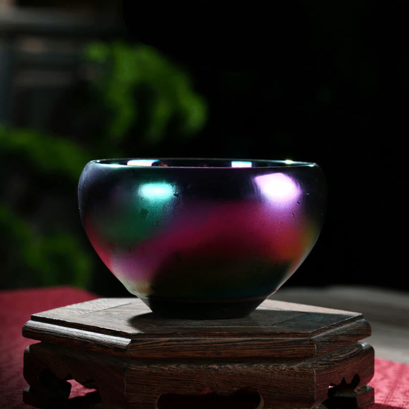 Tasse à thé en céramique Lotus Dragon Kiln Change 150 ml Artisanal