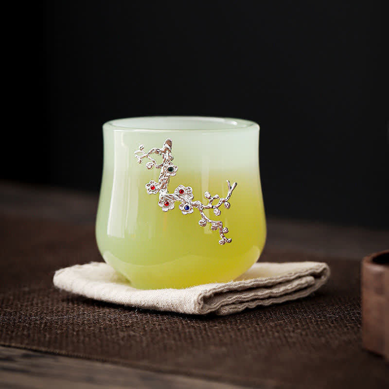 Tasse à thé en céramique Lotus Dragon Phoenix 75 ml Décor Zen