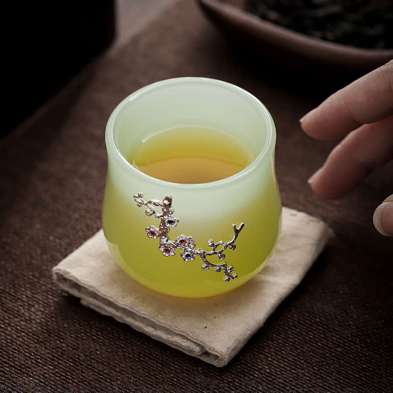 Tasse à thé en céramique Lotus Dragon Phoenix 75 ml Décor Zen