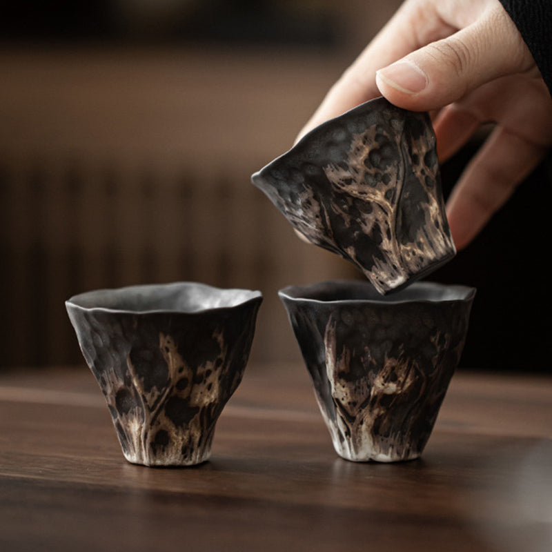 Tasse à thé en céramique Zen Fleur de Lotus 50 ml | Service à thé chinois en céramique