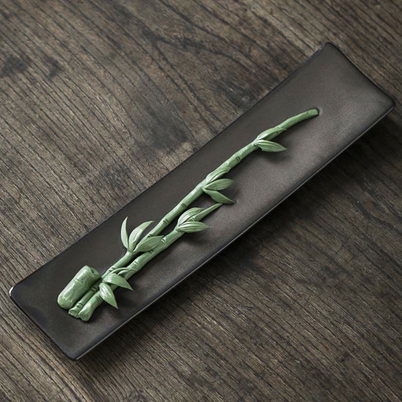 Brûleur d'encens en céramique Lotus Pivoine pour la méditation et le yoga