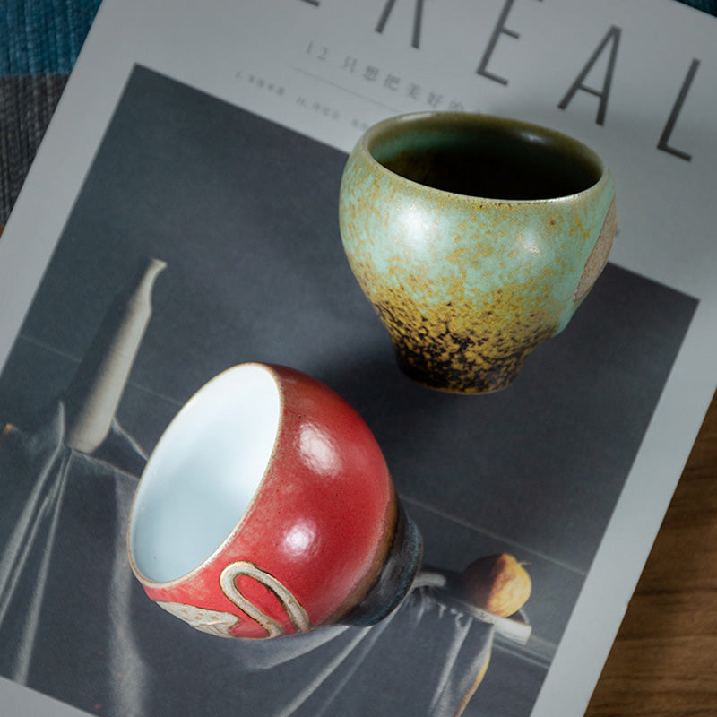 Tasse à thé en céramique gravée Lotus Pod 155 ml Mindfulness