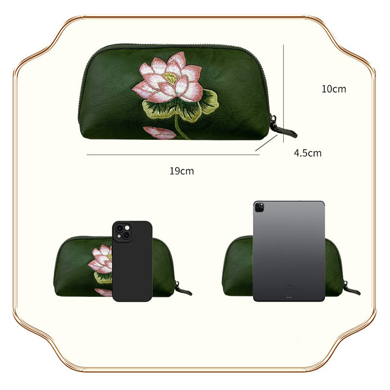Sac à main brodé Lotus Su | Pureté spirituelle et élégance