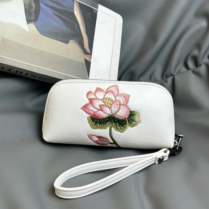 Sac à main brodé Lotus Su | Pureté spirituelle et élégance