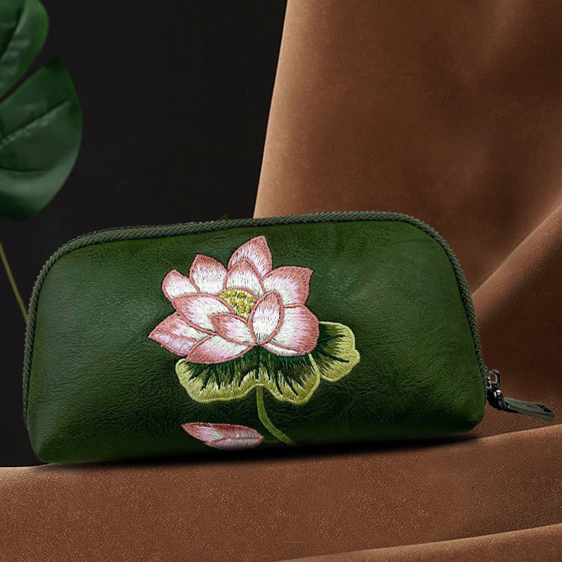 Sac à main brodé Lotus Su | Pureté spirituelle et élégance