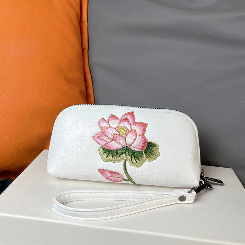 Sac à main brodé Lotus Su | Pureté spirituelle et élégance