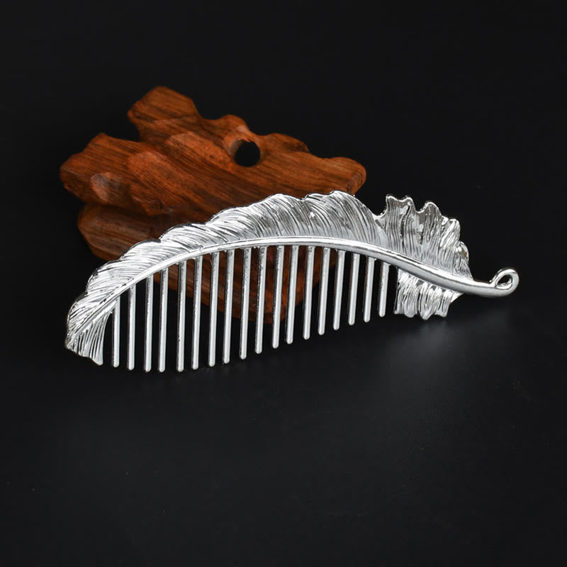 Peigne en alliage d'or Lucky Dragon Phoenix pour la protection et la force