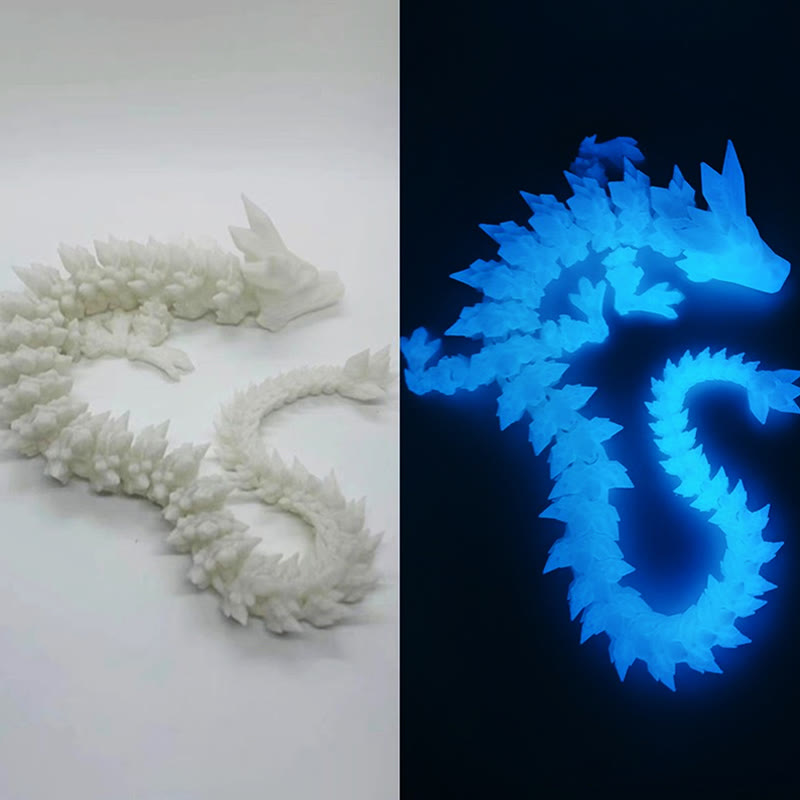 Statue lumineuse de dragon Feng Shui 45 cm pour la chance et la protection