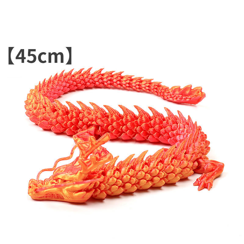 Statue lumineuse de dragon Feng Shui 45 cm pour la chance et la protection