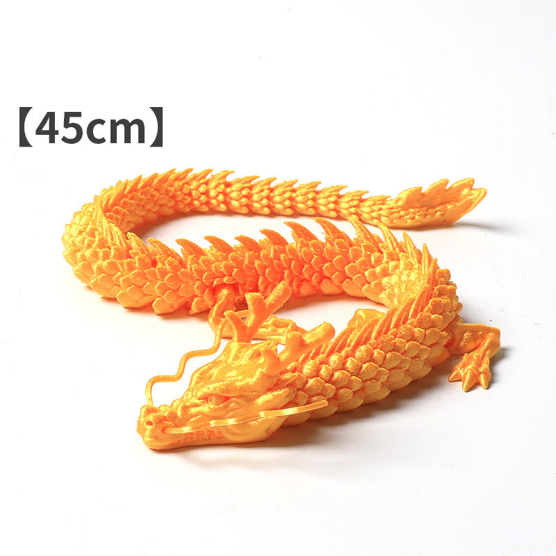 Statue lumineuse de dragon Feng Shui 45 cm pour la chance et la protection