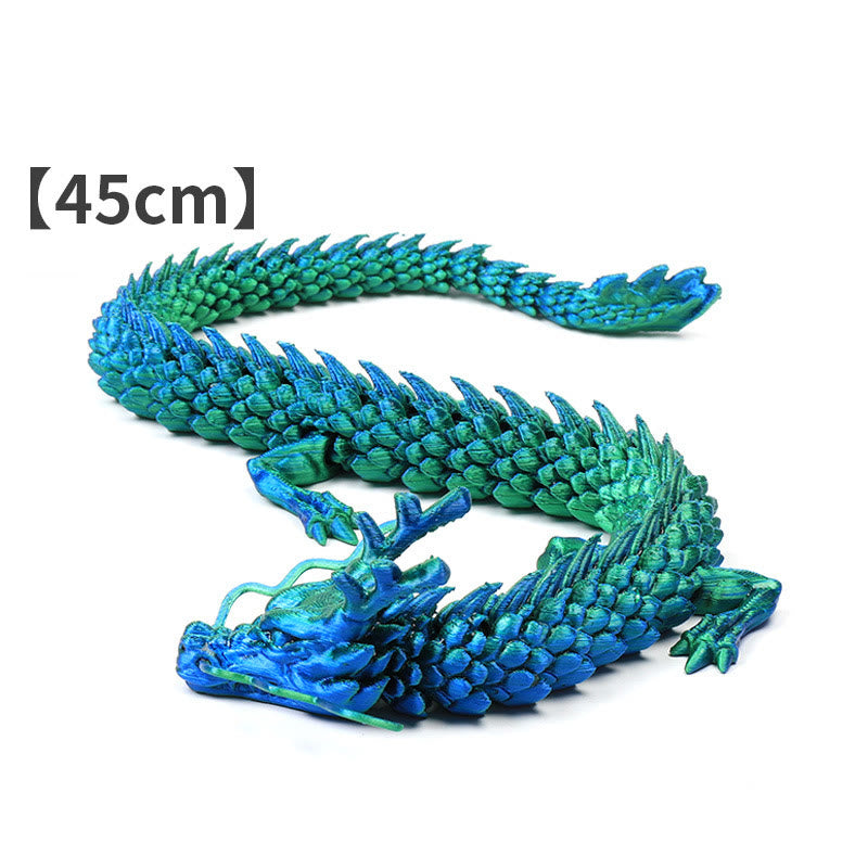 Statue lumineuse de dragon Feng Shui 45 cm pour la chance et la protection