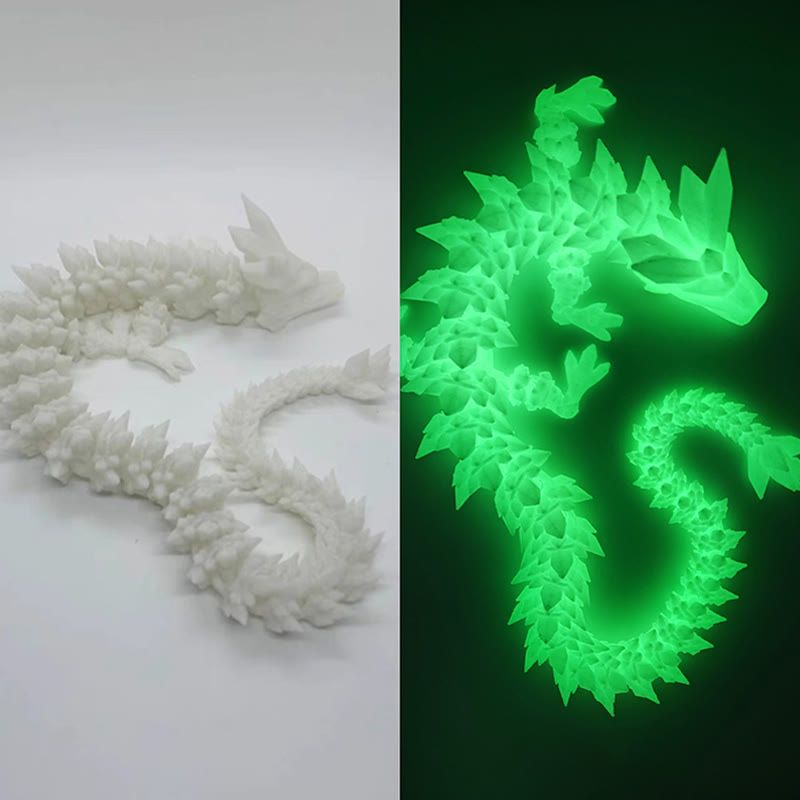 Statue lumineuse de dragon Feng Shui 45 cm pour la chance et la protection