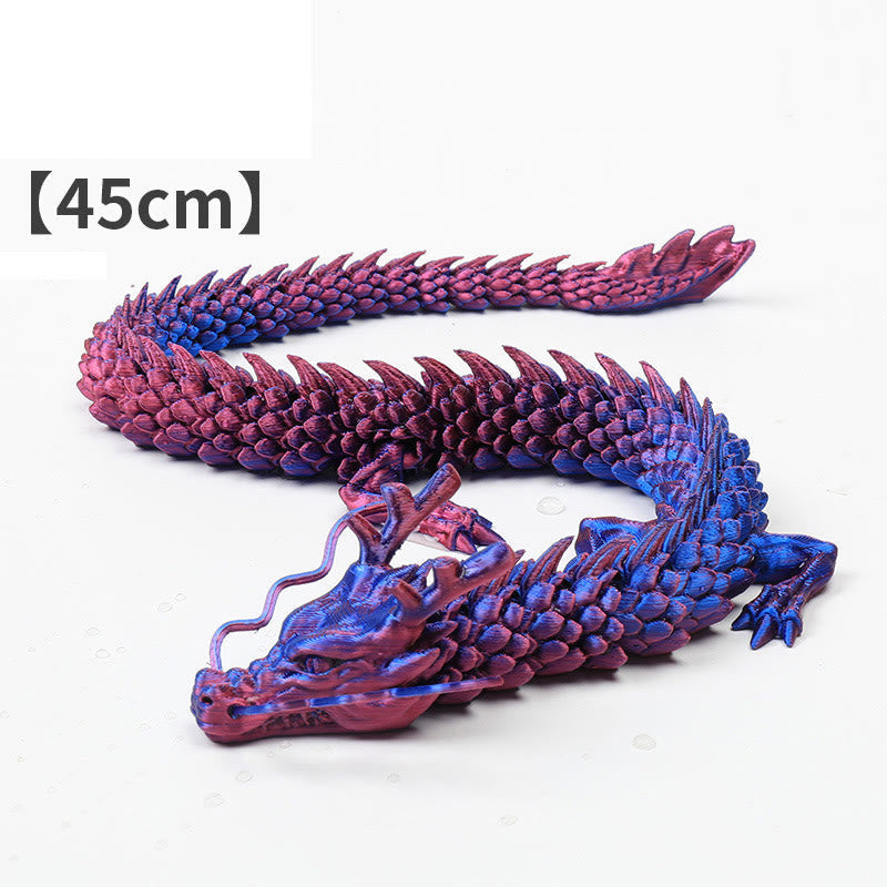 Statue lumineuse de dragon Feng Shui 45 cm pour la chance et la protection