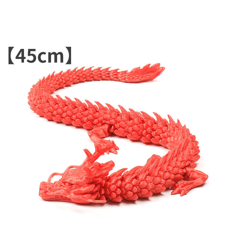 Statue lumineuse de dragon Feng Shui 45 cm pour la chance et la protection
