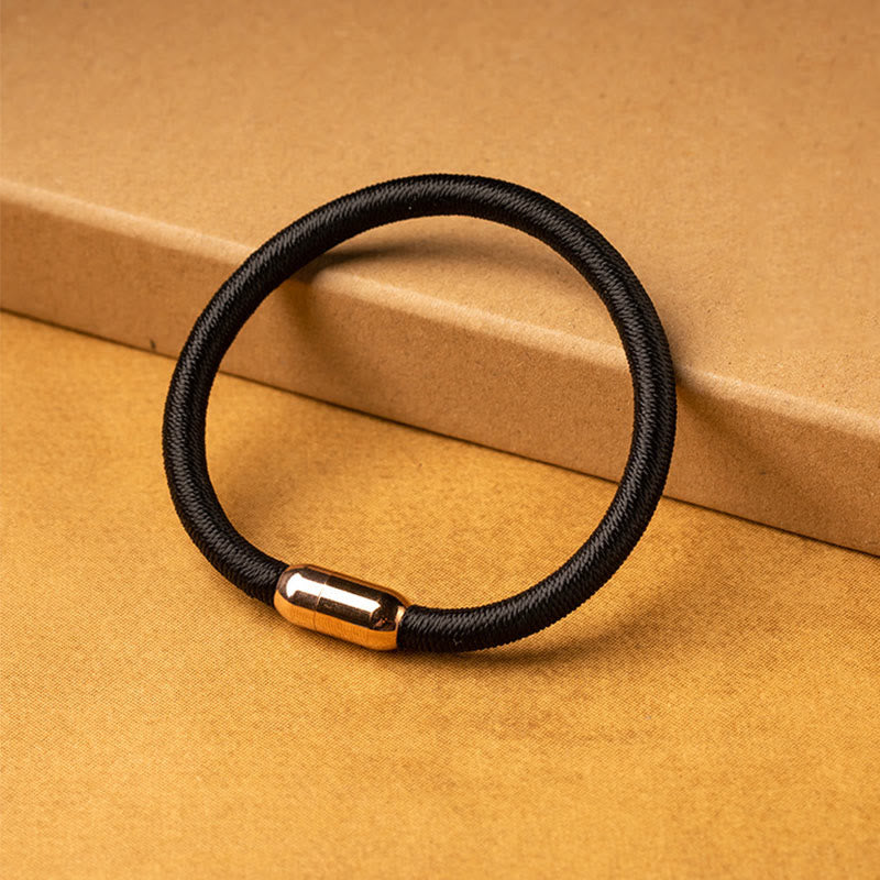 Bracelet de protection à boucle magnétique et cordon rouge avec nœud King Kong