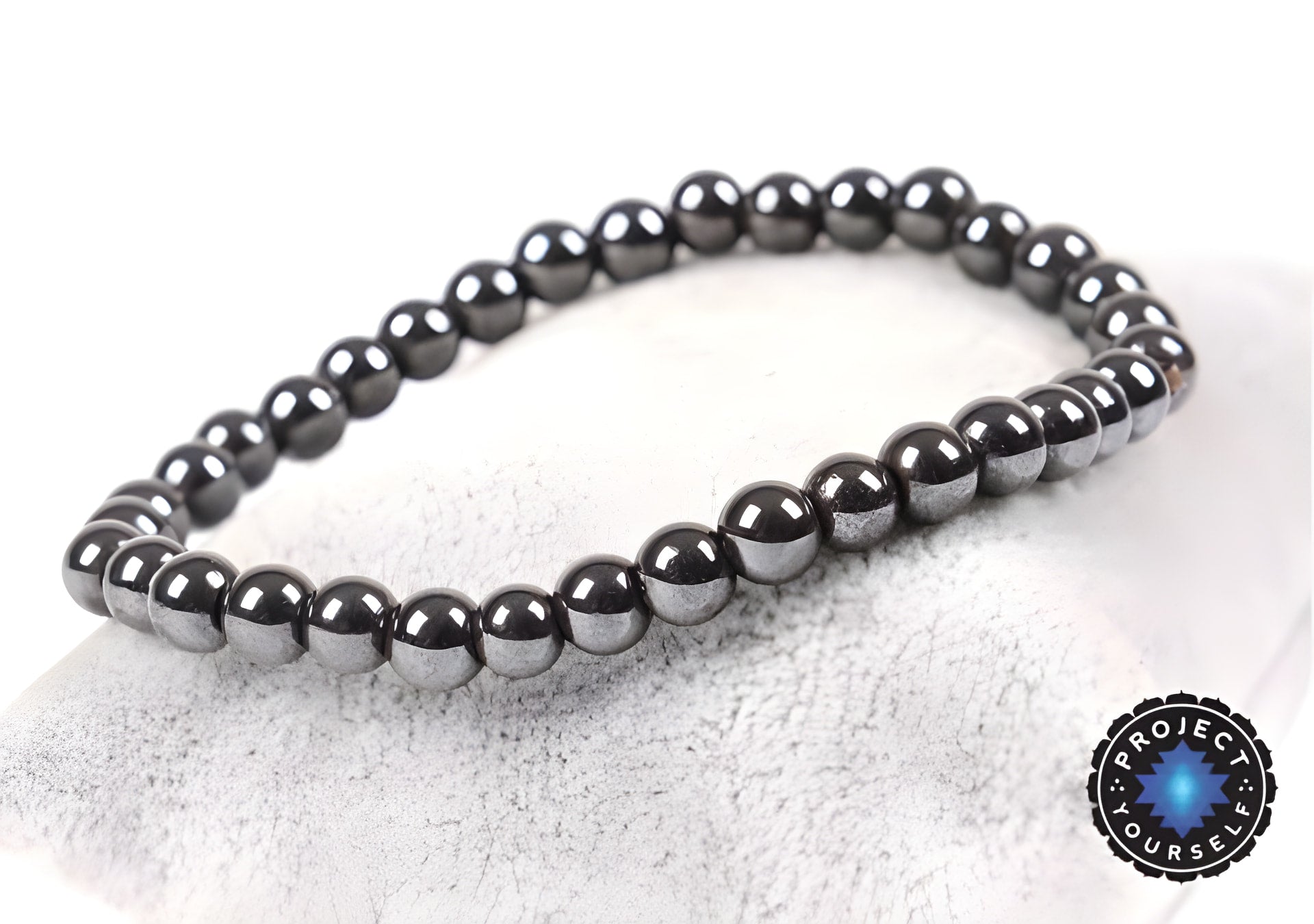 Bracelet en perles d'hématite magnétique pour l'équilibre