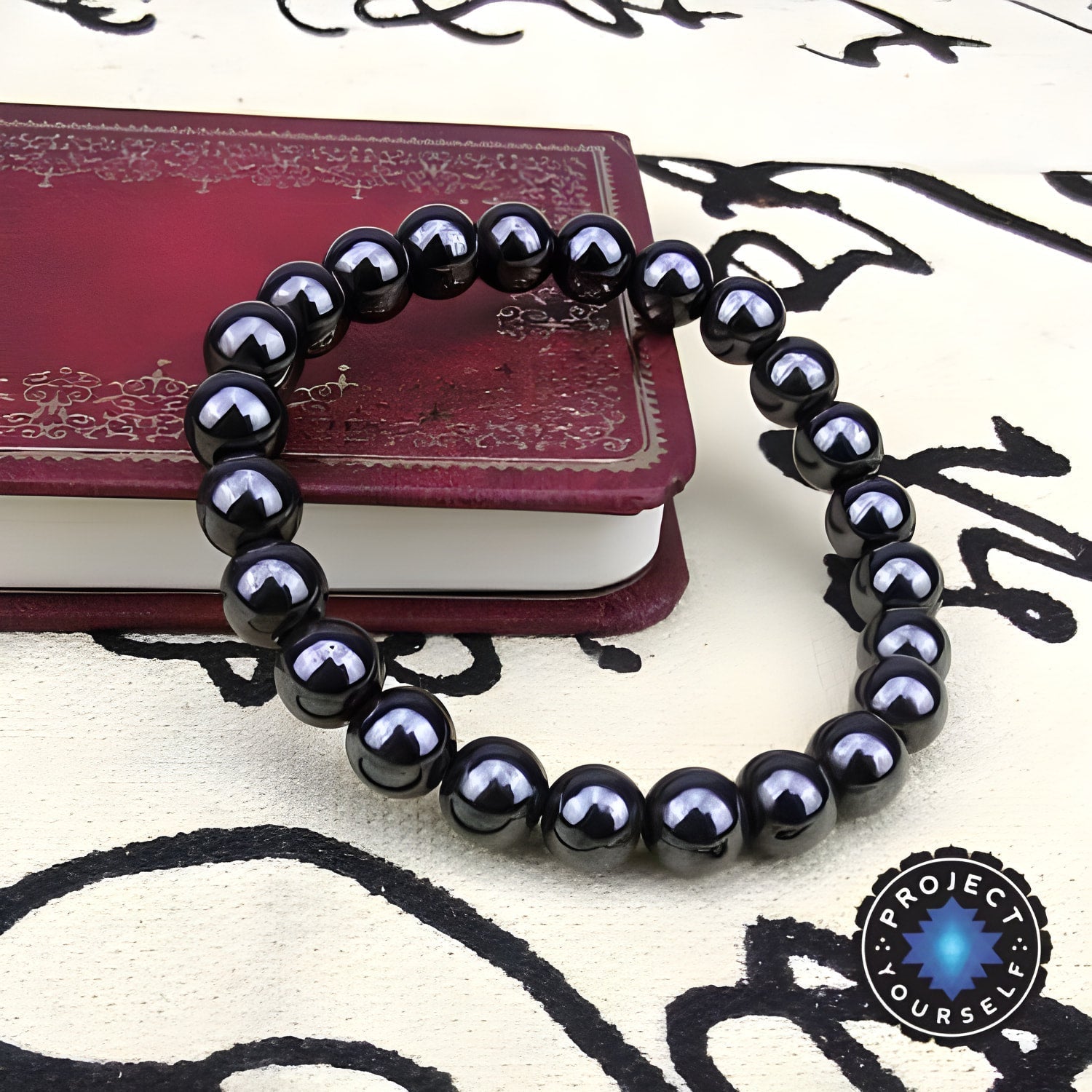 Bracelet en perles d'hématite magnétique pour l'équilibre
